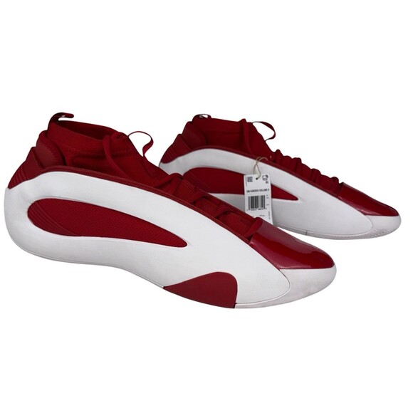 Adidas SM Harden Volume 8 JR5339 Size 17 Sneakers Maroon White Basketball Shoes